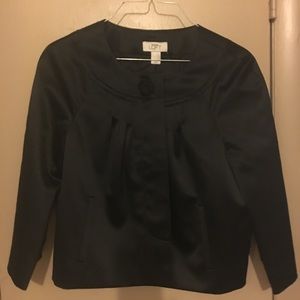 Ann Taylor satin jacket size 8 black